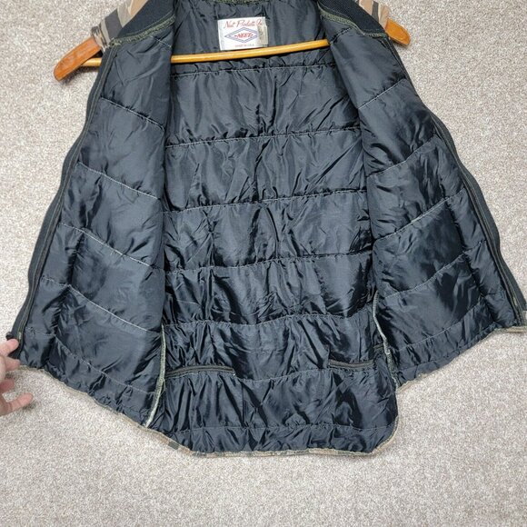 Vtg 70s Neet Insulated Camouflage Outdoors Camo Zip Hunting Vest USA Made L‎ - Picture 6 of 9